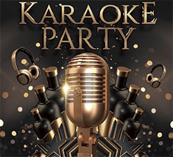 音乐盛典海报/传单模板：Karaoke Party Flyer Template